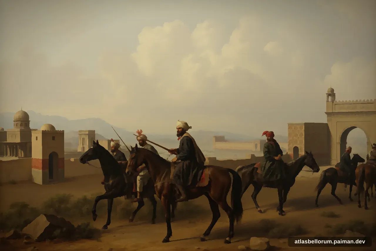 Ilustrasi simbol warisan Ahmad Shah Durrani.