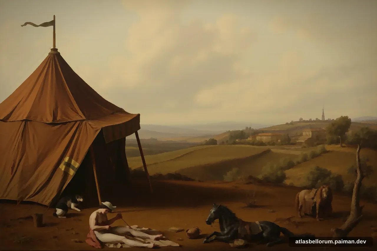 Ilustrasi medan kampanye yang diarungi Arthur Wellesley, Adipati Wellington ke-1.