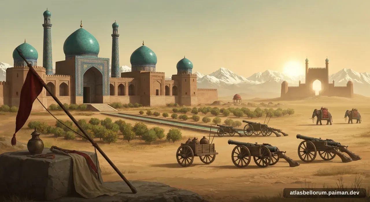 Ilustrasi simbol warisan Zahiruddin Muhammad Babur.