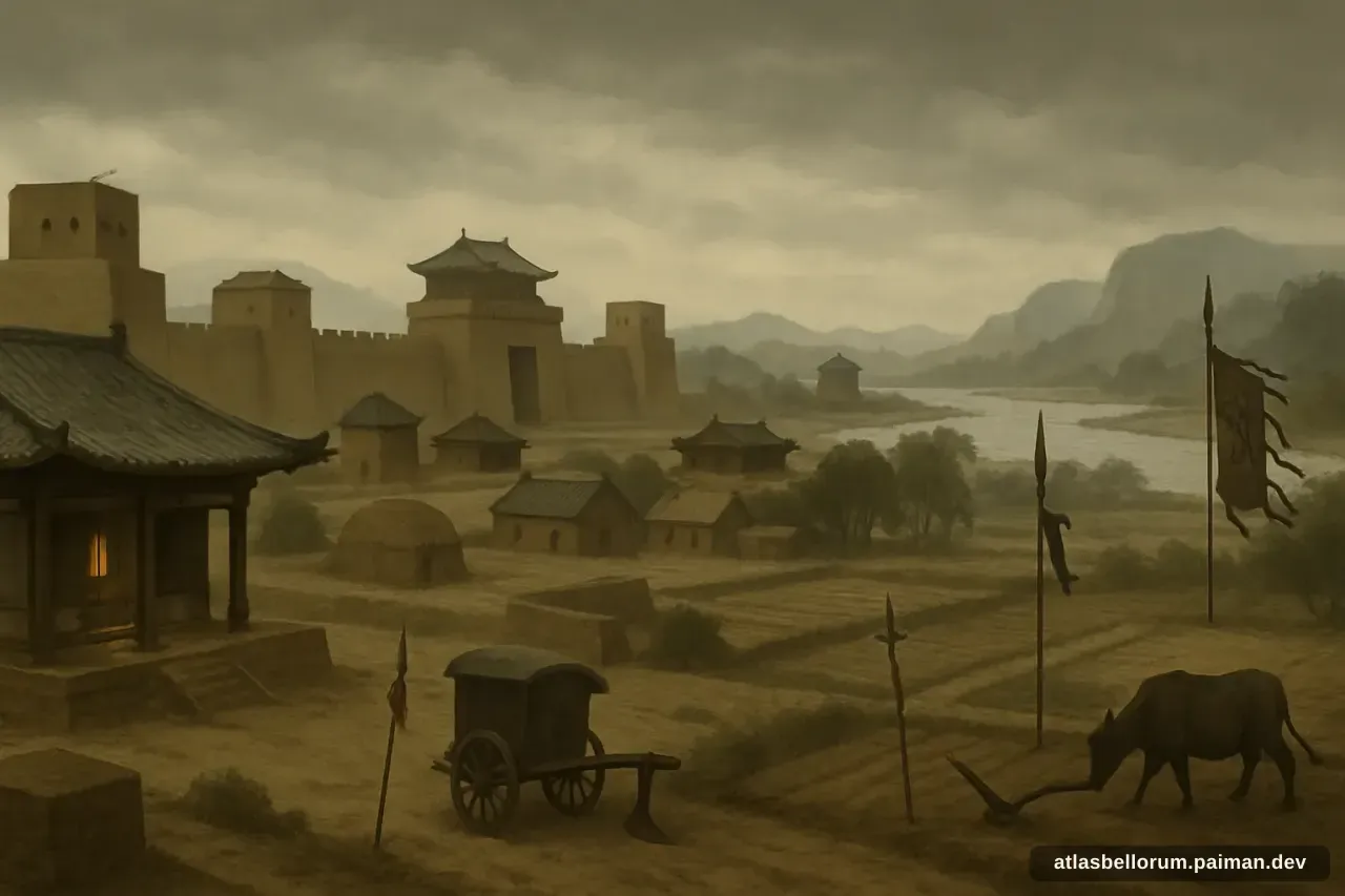 Ilustrasi medan kampanye yang diarungi Cao Cao.