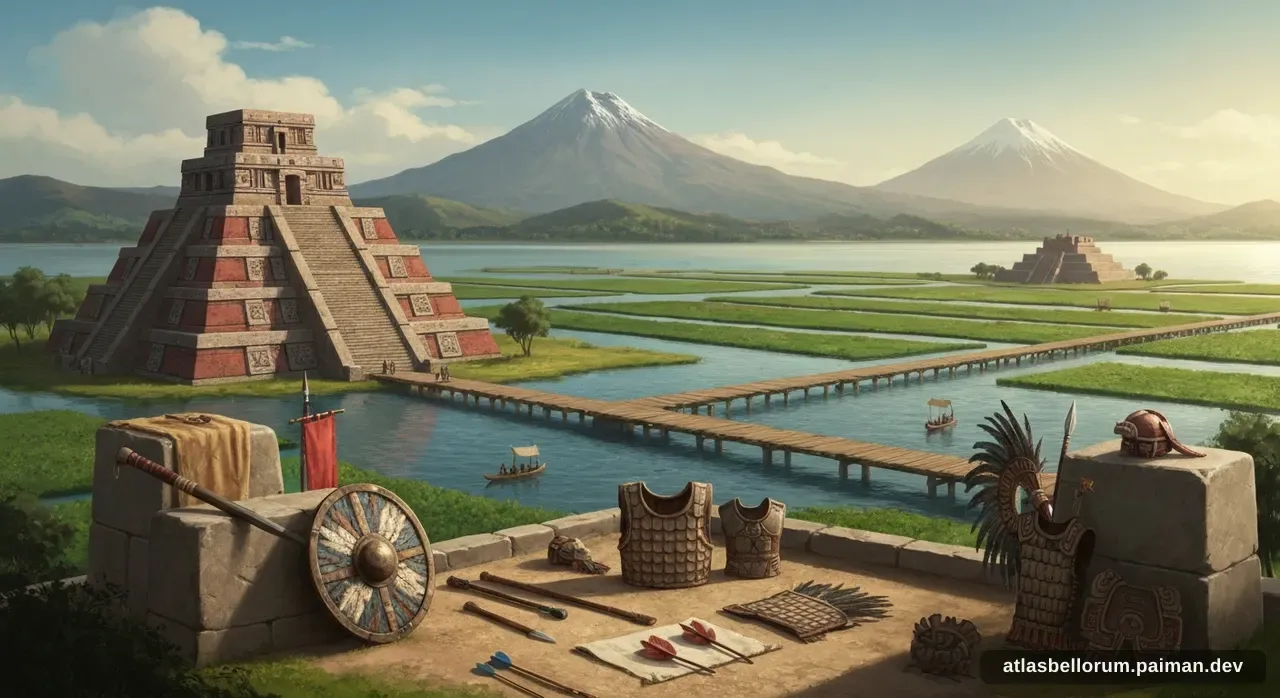 Ilustrasi simbol warisan Cuauhtémoc.