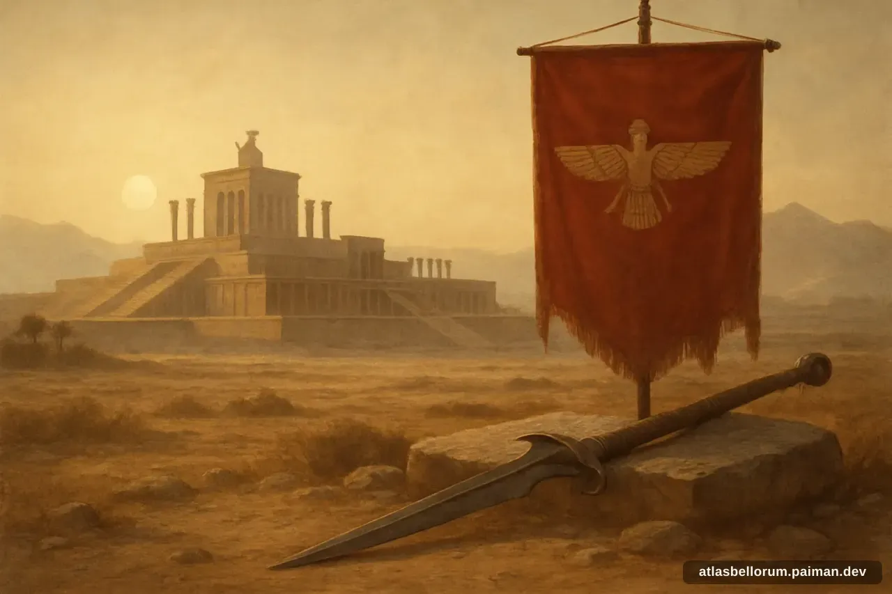 Ilustrasi simbol warisan Darius III.