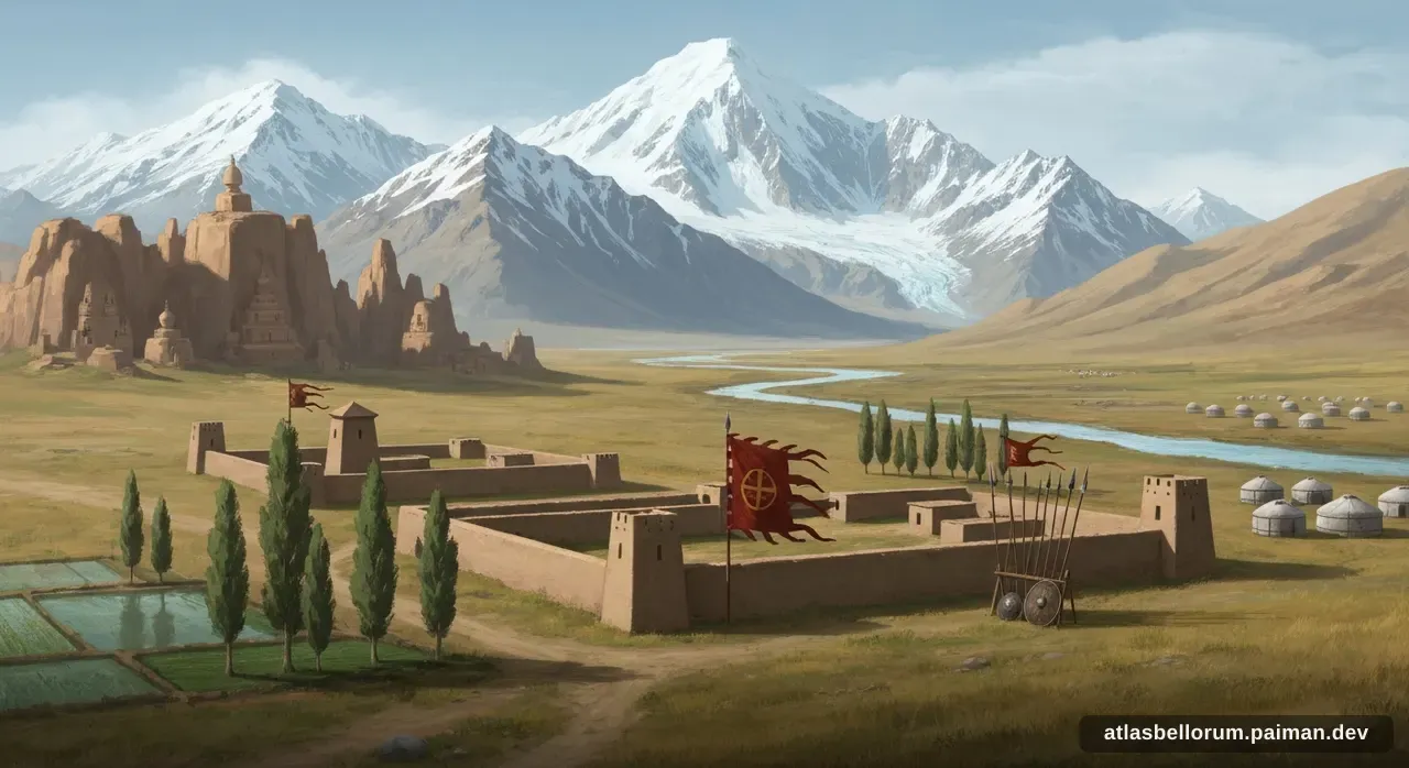 Ilustrasi simbol warisan Gao Xianzhi.