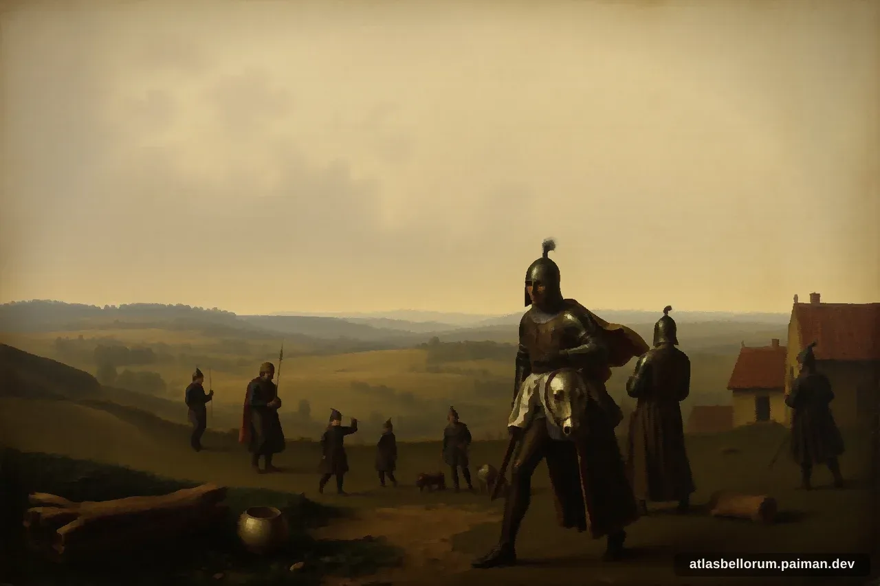 Ilustrasi perlengkapan zaman menjelang Pertempuran Grunwald.