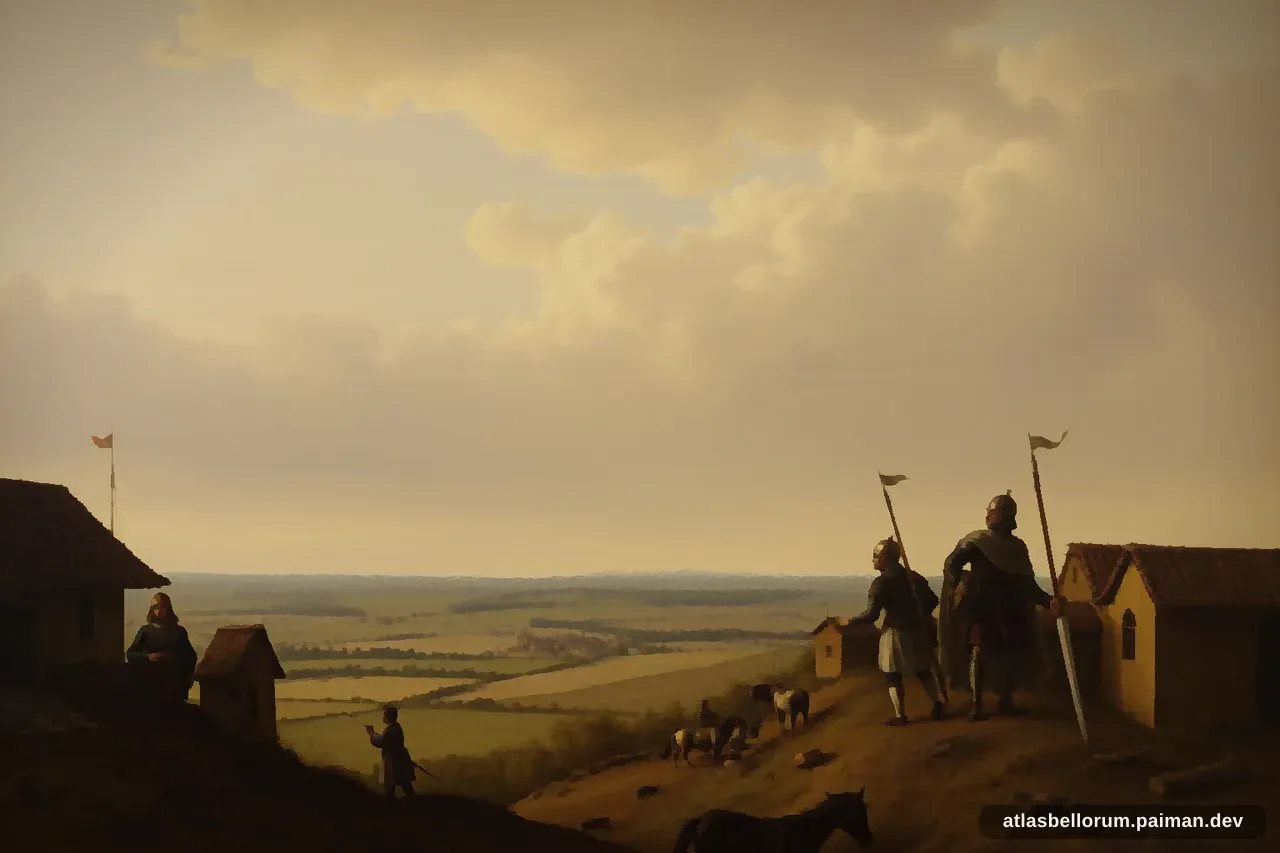 Ilustrasi persenjataan khas era Pertempuran Grunwald.