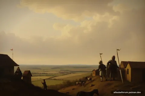 Ilustrasi persenjataan khas era Pertempuran Grunwald.