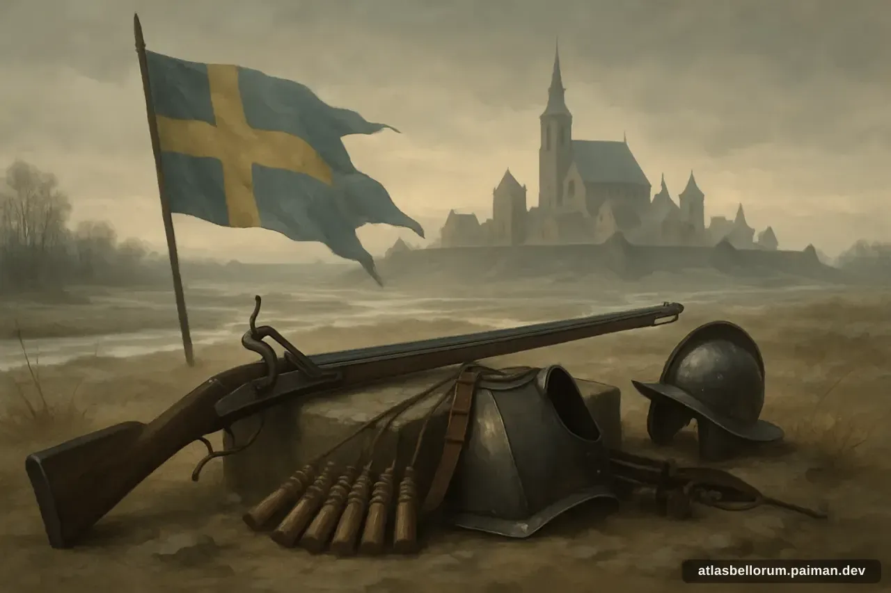 Ilustrasi simbol warisan Gustav II Adolf.