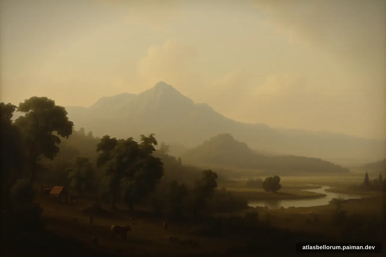 Ilustrasi suasana simbolik terkait Invasi Mongol ke Jawa.