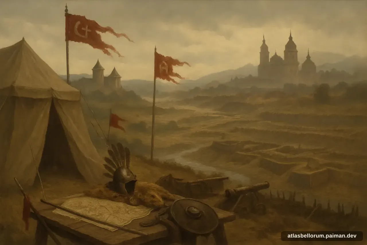 Ilustrasi medan kampanye yang diarungi Jan III Sobieski.