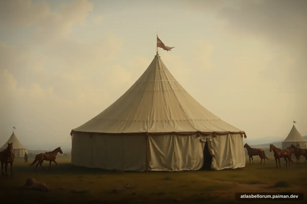 Ilustrasi medan kampanye yang diarungi Merzifonlu Kara Mustafa Pasha.