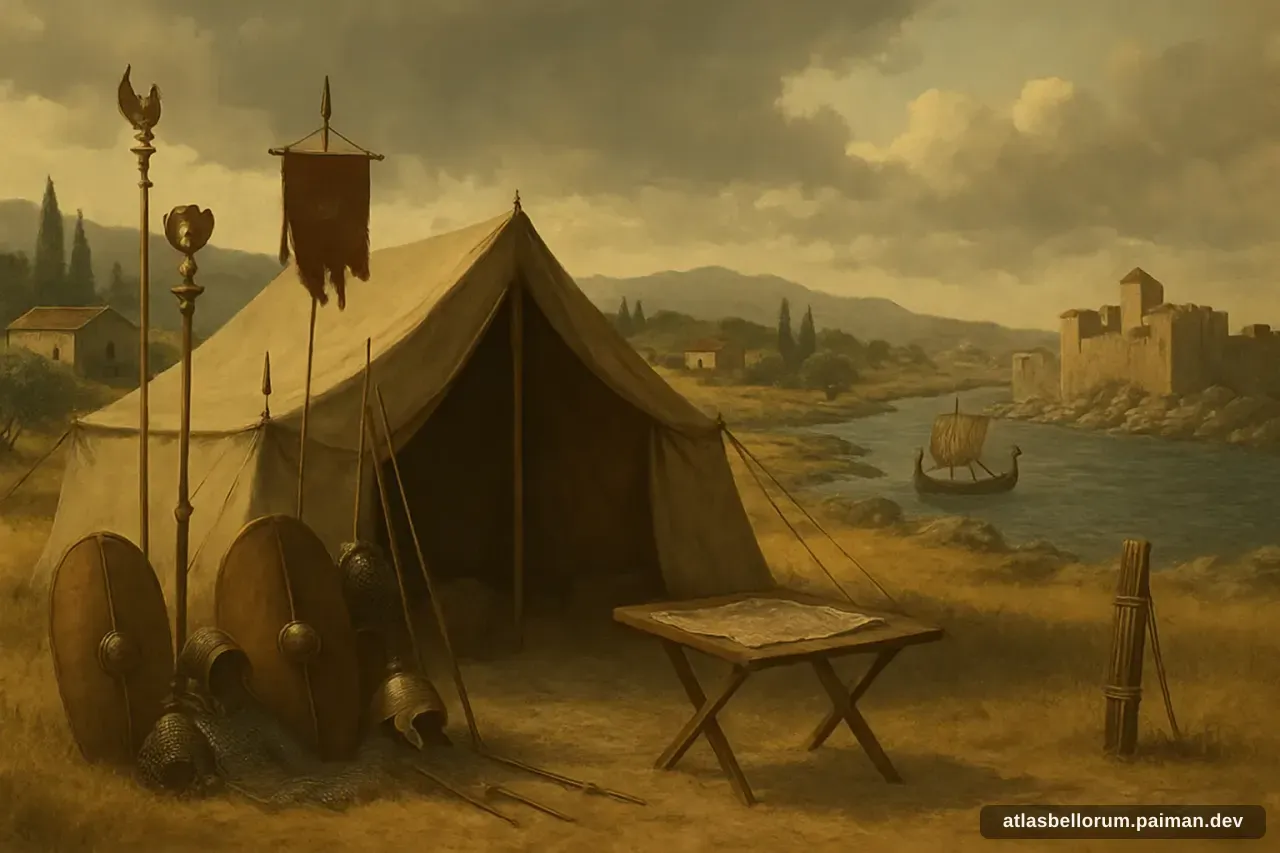 Ilustrasi medan kampanye yang diarungi Lucius Aemilius Paullus.