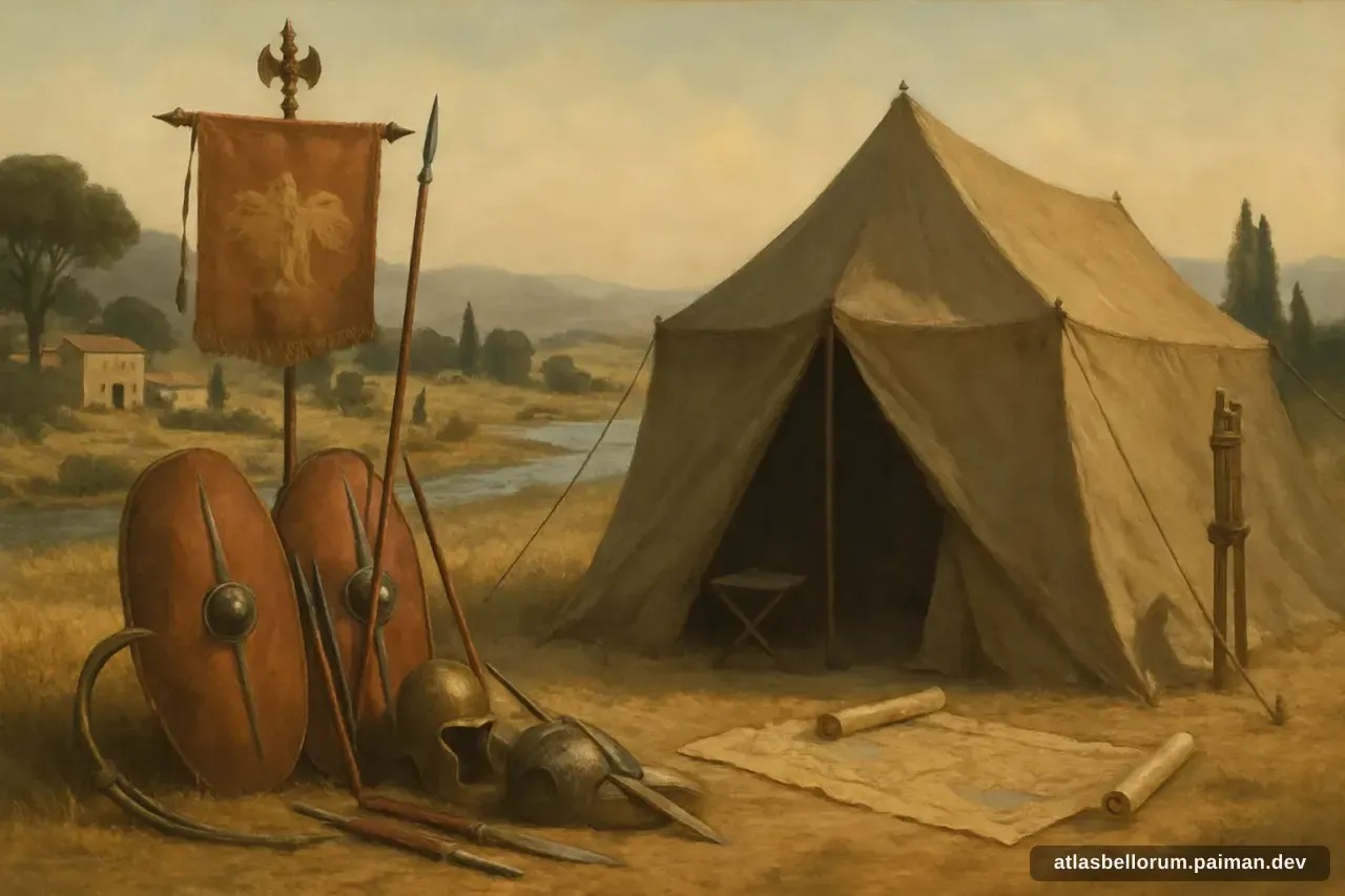Ilustrasi simbol warisan Lucius Aemilius Paullus.