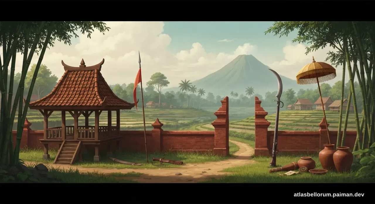 Ilustrasi medan kampanye yang diarungi Pangeran Diponegoro.