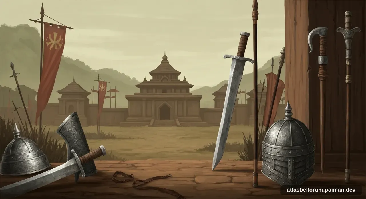 Ilustrasi persenjataan khas era Perang Aceh.