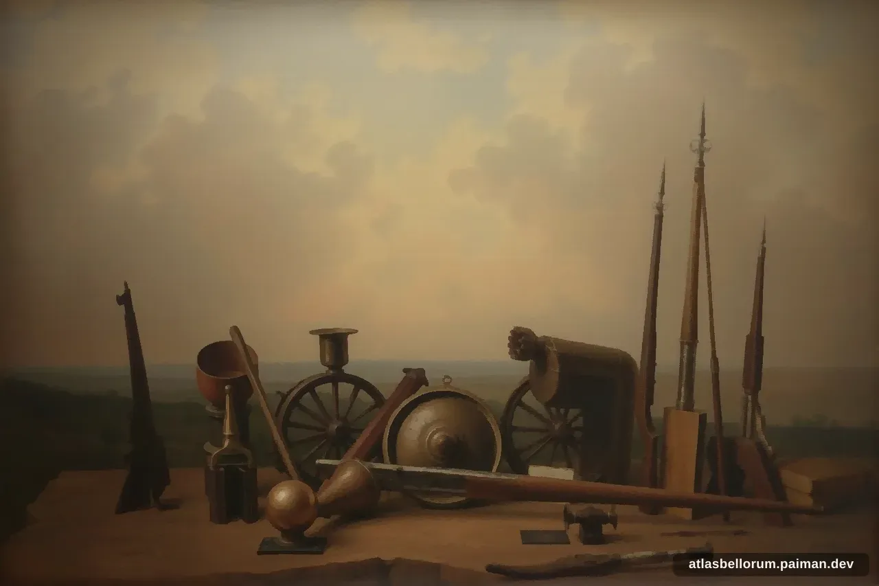 Ilustrasi persenjataan khas era Pertempuran Plassey.