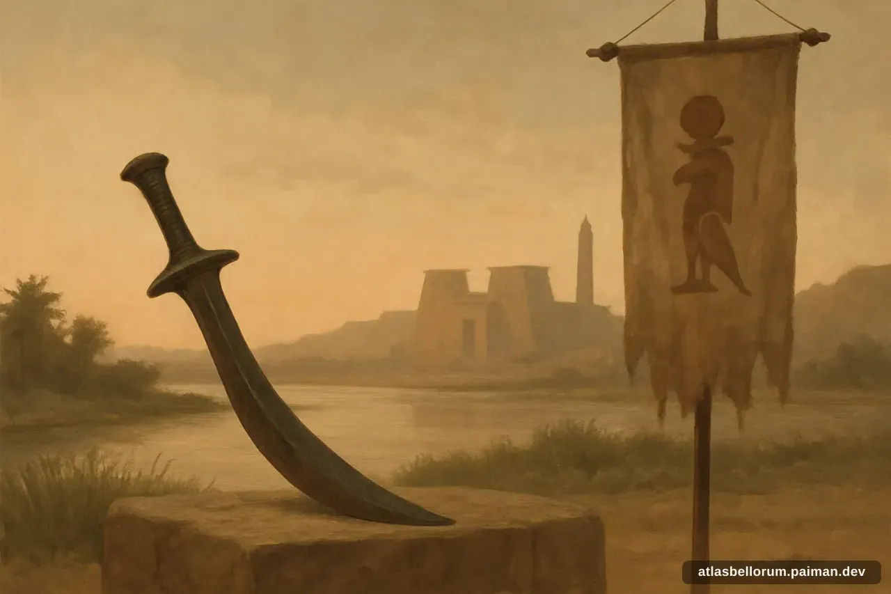 Ilustrasi simbol warisan Ramesses II.