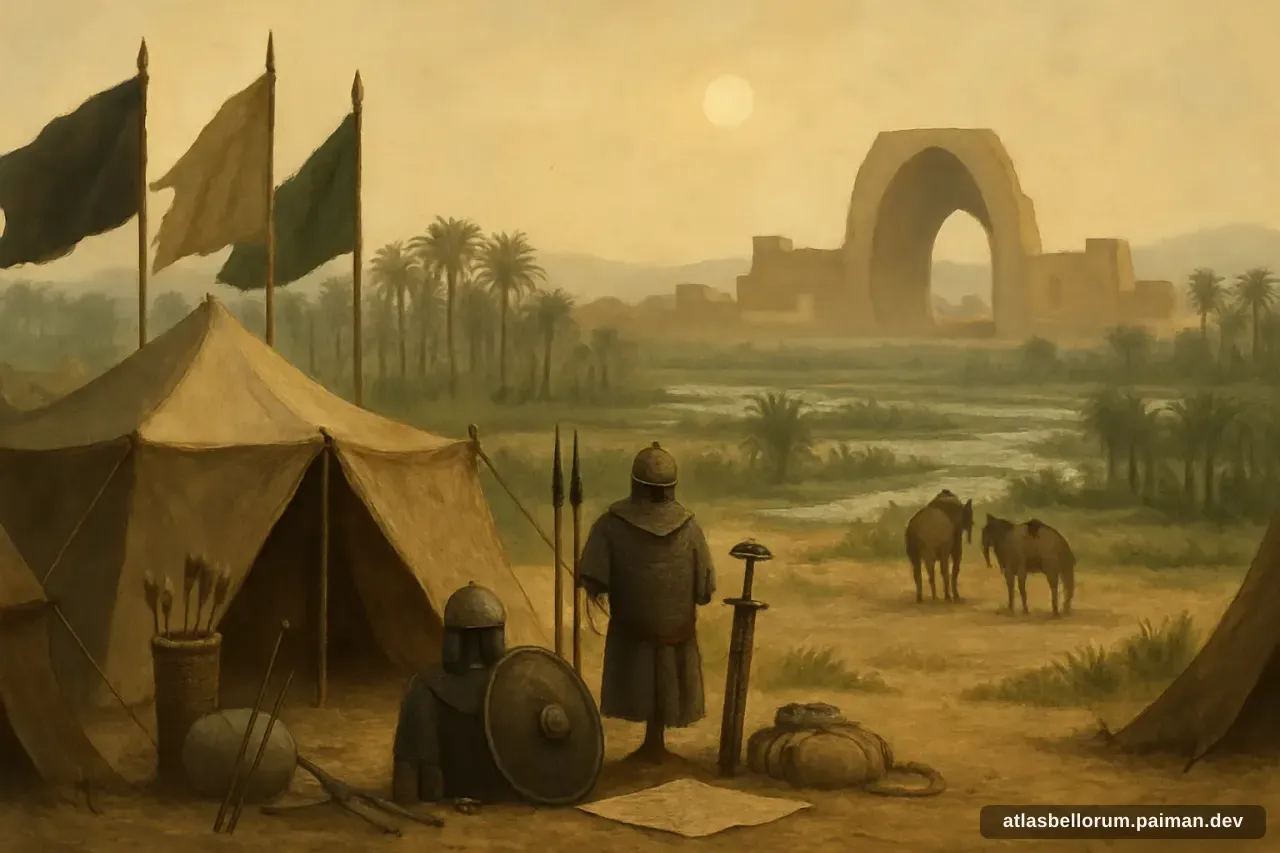 Ilustrasi medan kampanye yang diarungi Sa'd bin Abi Waqqas.