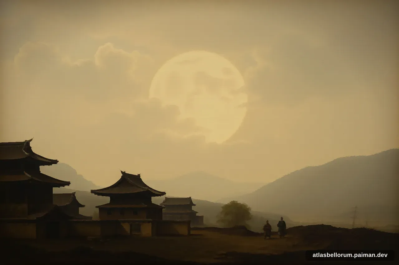 Ilustrasi persenjataan khas era Pertempuran Sekigahara.