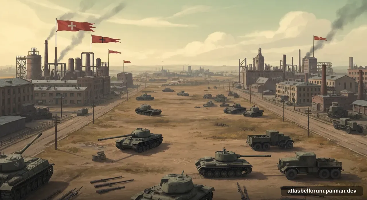 Ilustrasi persenjataan khas era Pertempuran Stalingrad.