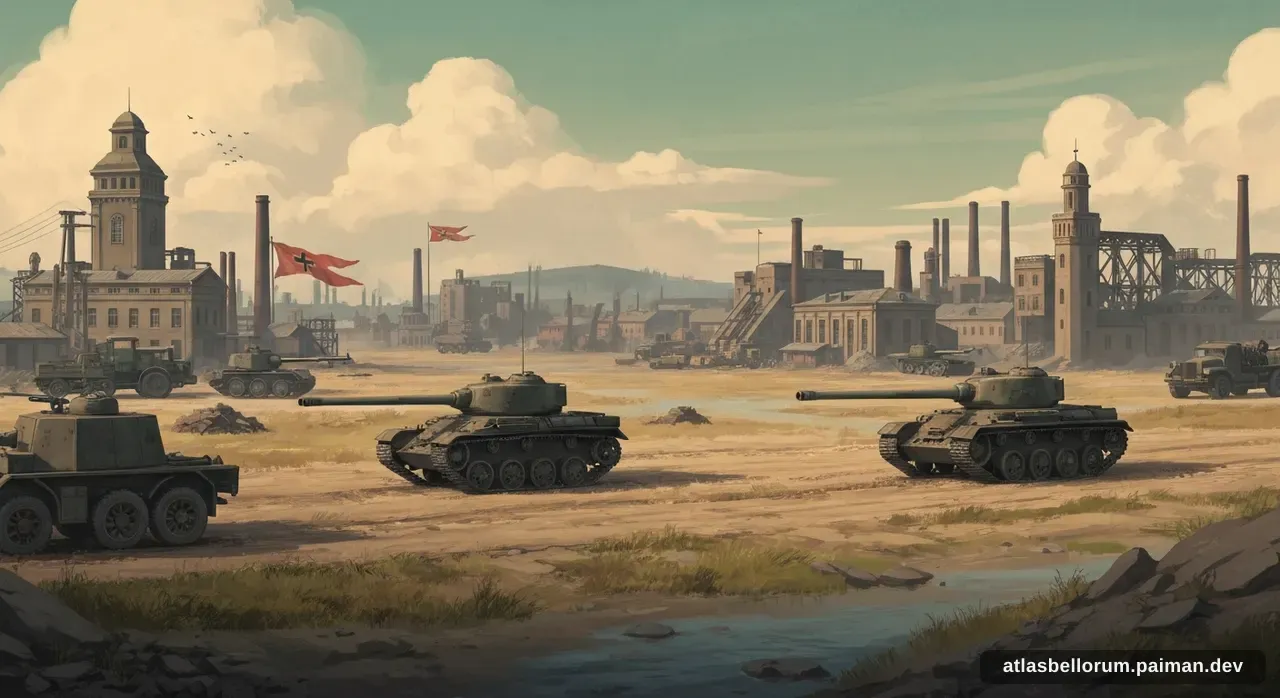 Ilustrasi suasana simbolik terkait Pertempuran Stalingrad.