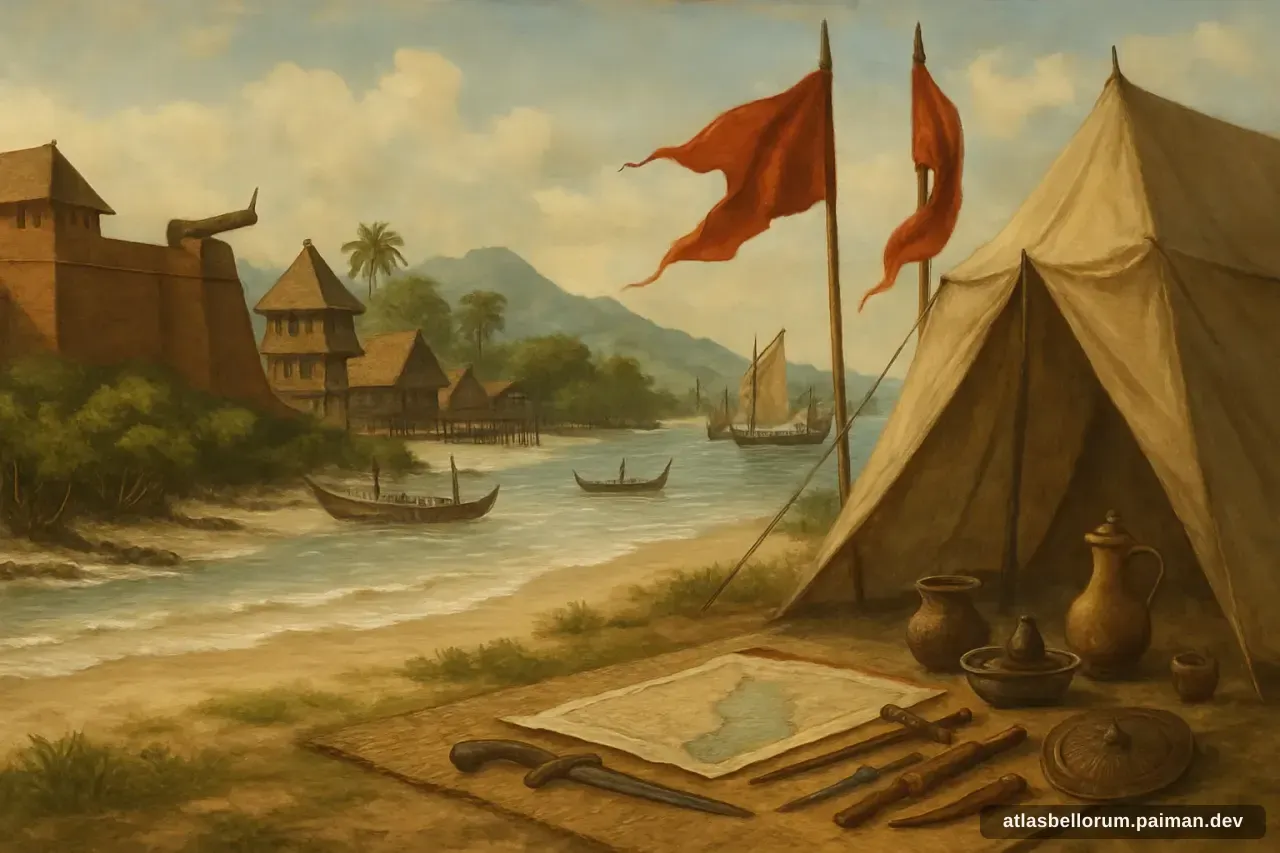 Ilustrasi medan kampanye yang diarungi Sultan Hasanuddin.