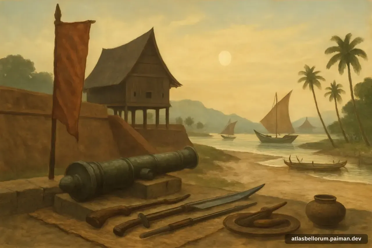 Ilustrasi simbol warisan Sultan Hasanuddin.