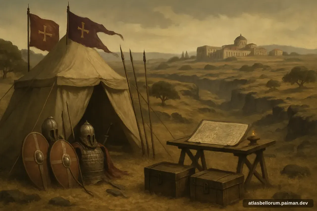 Ilustrasi medan kampanye yang diarungi Theodorus Trithyrius.