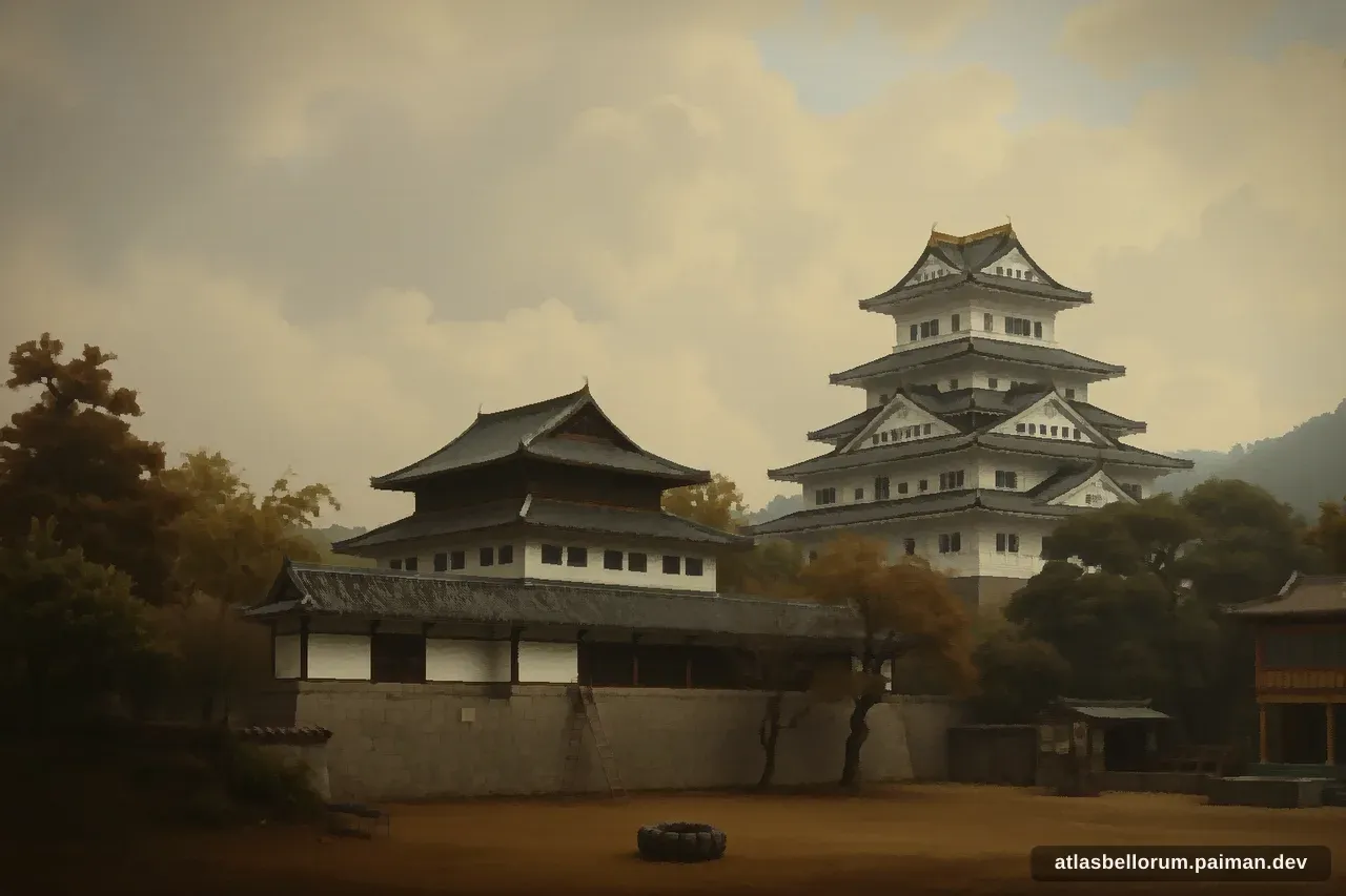 Ilustrasi medan kampanye yang diarungi Tokugawa Ieyasu.