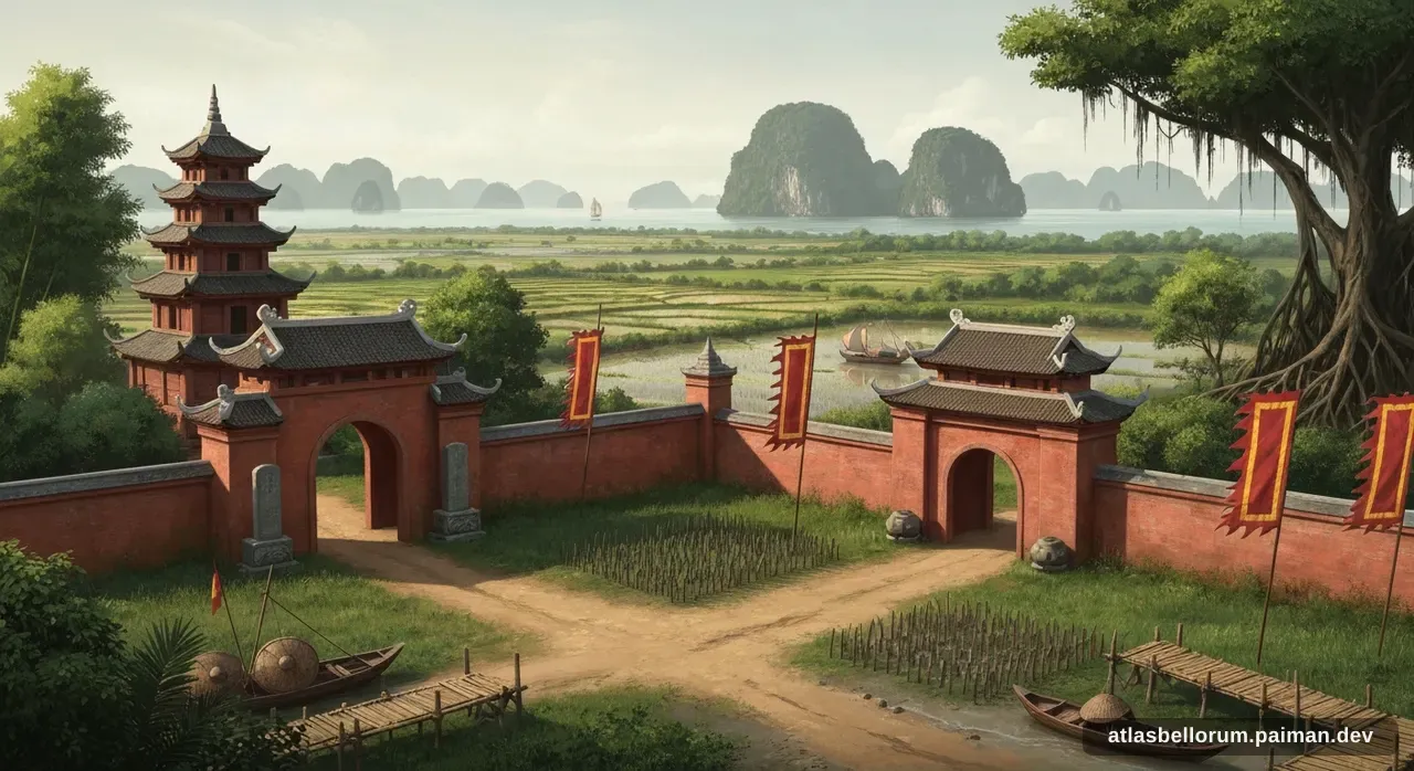 Ilustrasi simbol warisan Trần Hưng Đạo.