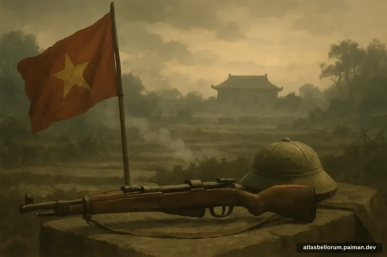 Ilustrasi simbol warisan Võ Nguyên Giáp.