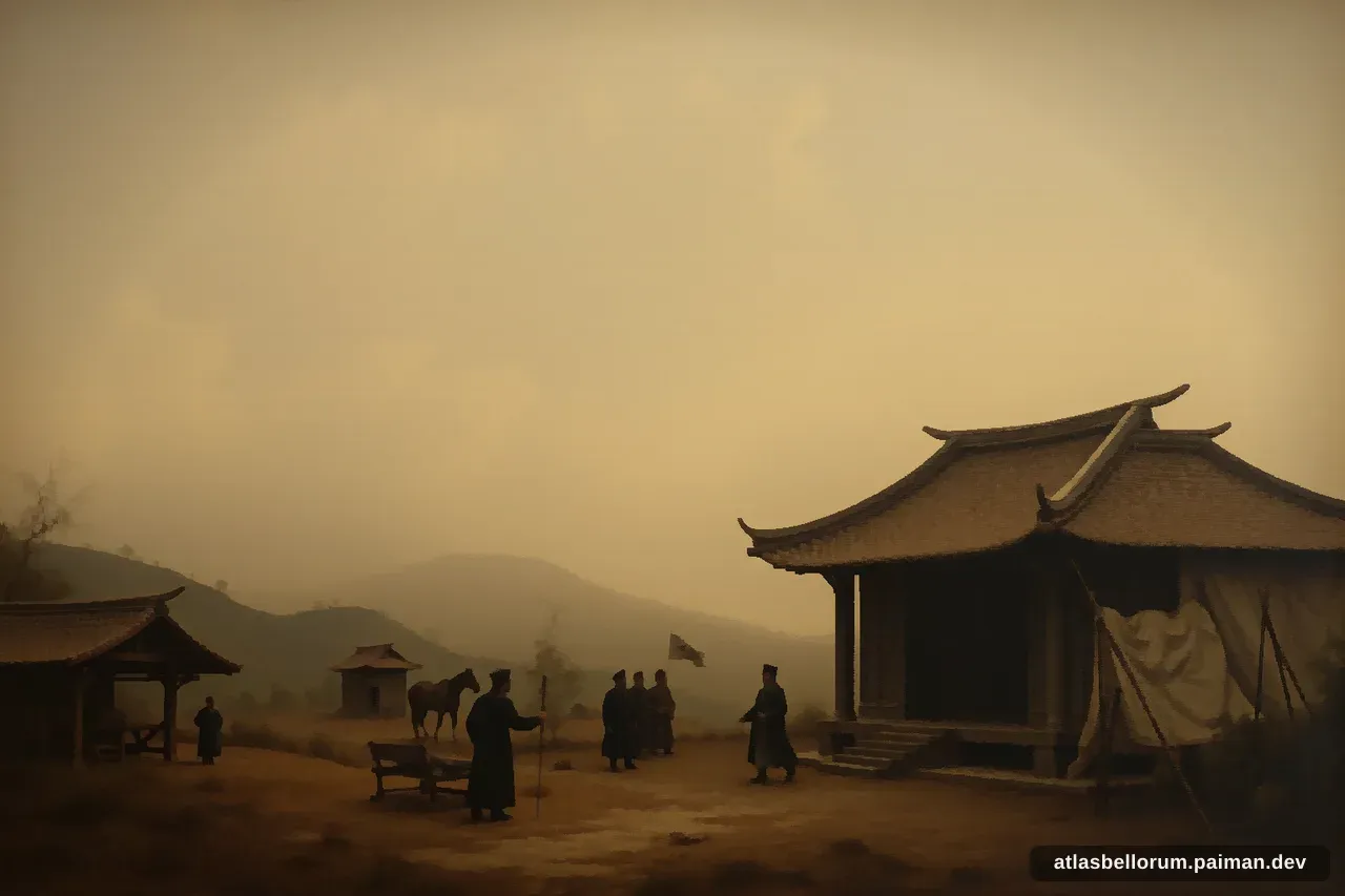 Ilustrasi medan kampanye yang diarungi Zhuge Liang.
